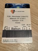 FCB - Manchester United Ticket, 07.12.2011, einmalige Cha...