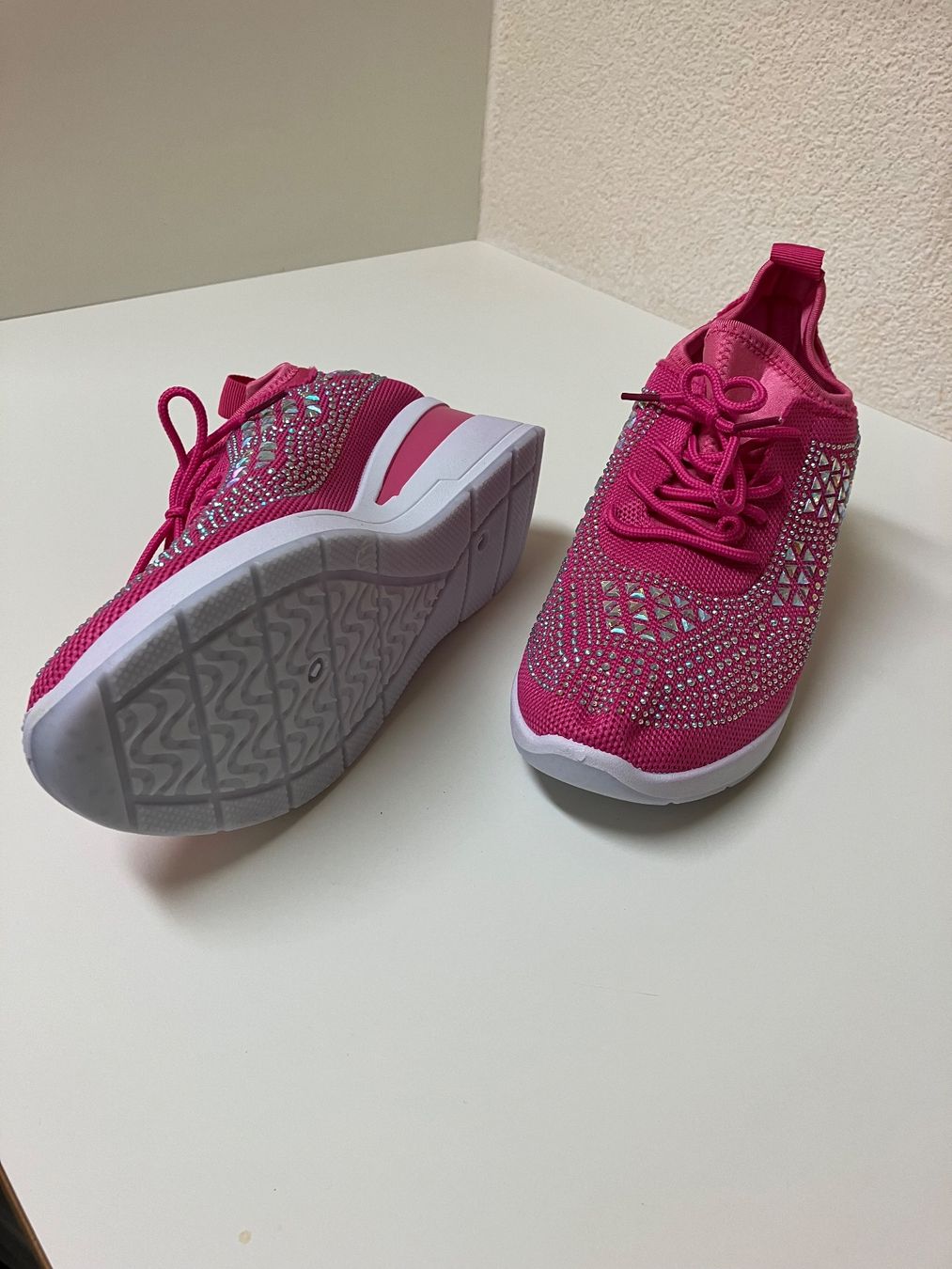Scarpe da donna: Sneaker Pink Gr.41 mit Glitzersteinchen NEU – Nuovo e nell'imballaggio originale da Schaffhausen venduto da Simmel80 4