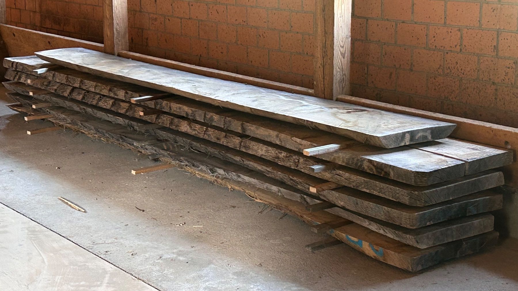 Articoli in legno: Eiche Klotzbrett 70mm Eichenholz Brett Stamm – Usato da Reichenbach i. K. venduto da Arve70 7