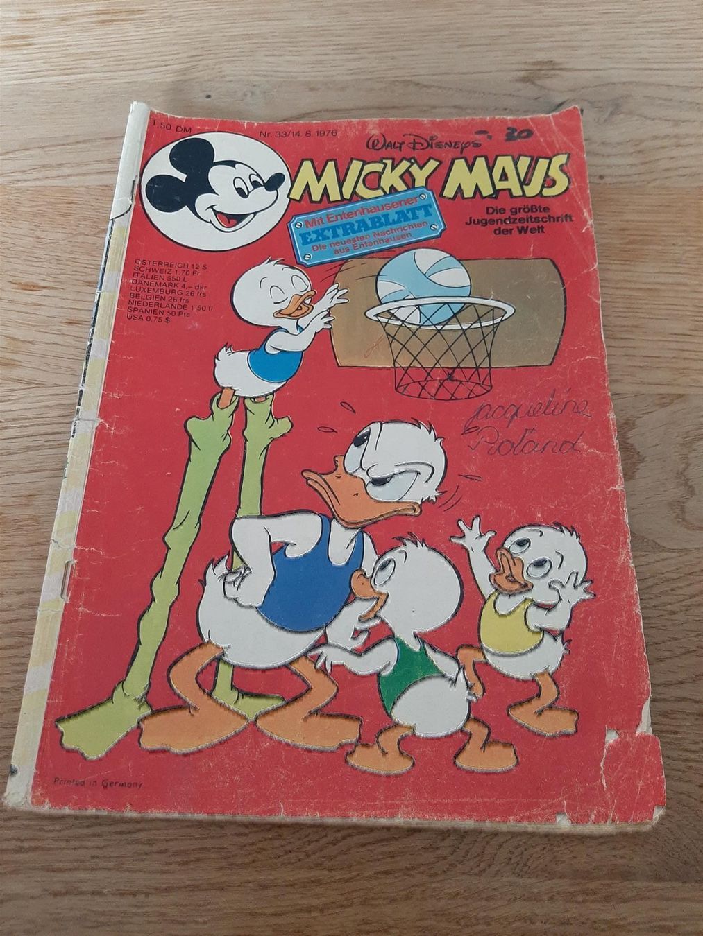 Fumetti: Micky Maus Heft 33, 14.08.1976 – Usato da Affoltern am Albis venduto da Sabinezc