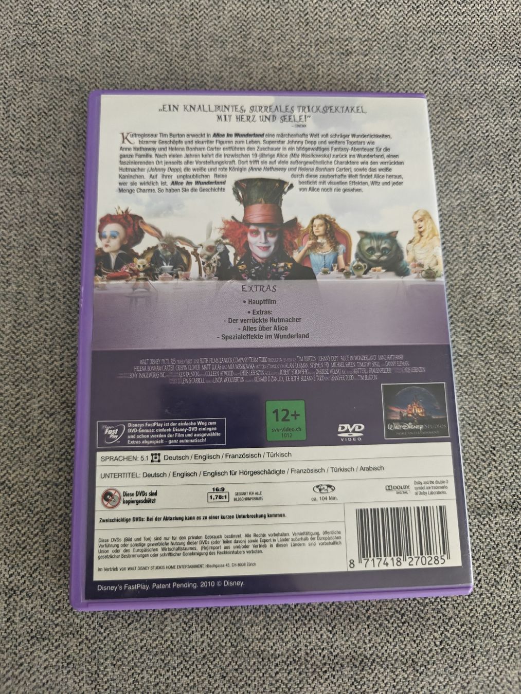 Tutti i DVDs: Alice im Wunderland dvd – Usato da Biel/Bienne venduto da Nekomimi 1