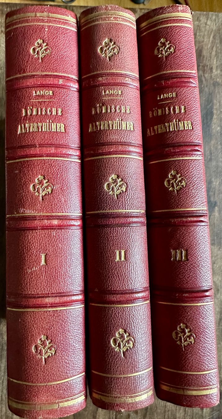 Libri: Ludwig Lange: Römische Alterthümer. – Usato da Zürich venduto da allp