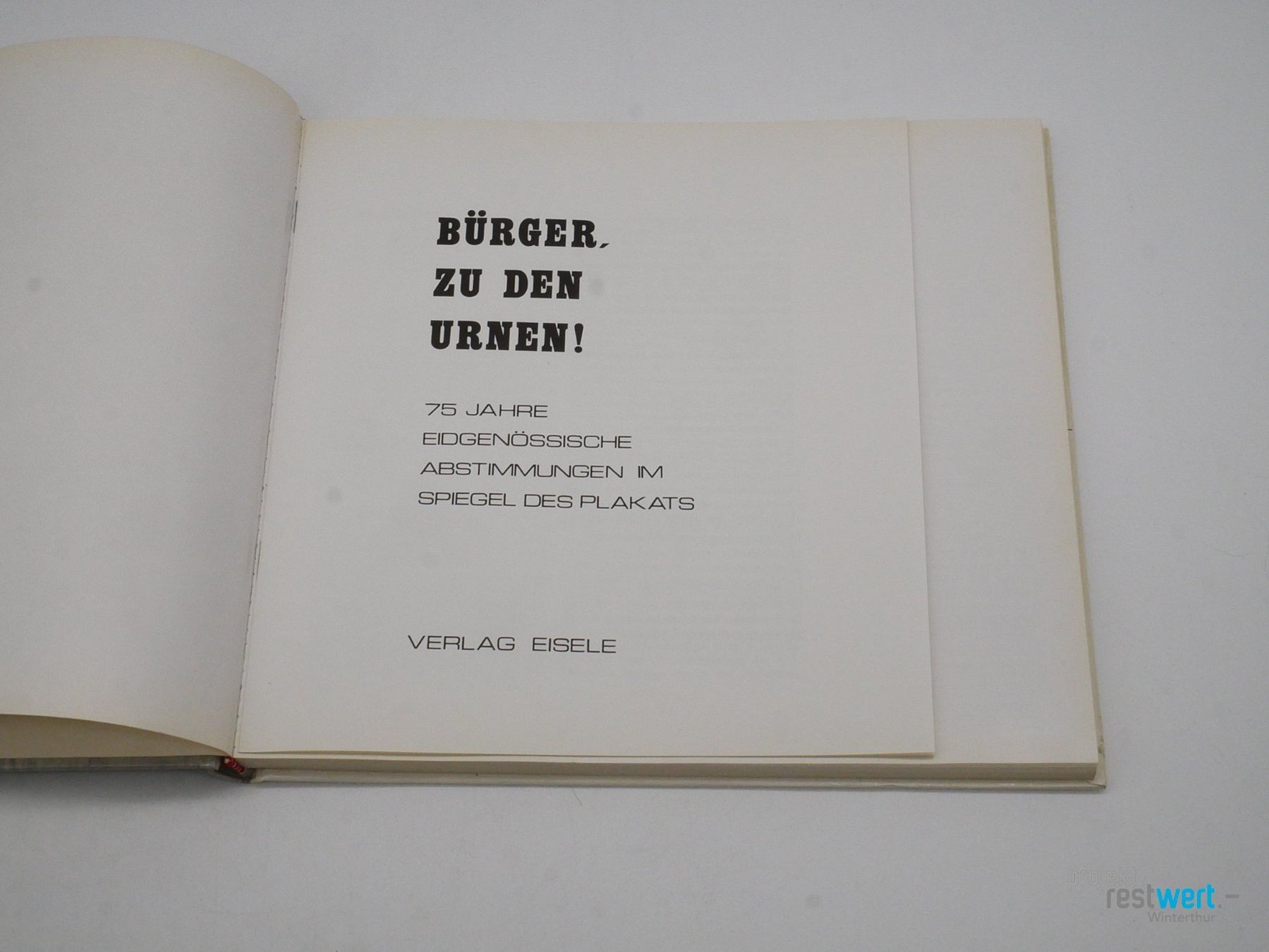 Libri: Aux urnes, citoyens! ANDRÉ EISELÉ – Usato da Winterthur venduto da Restwert_Winterthur 4