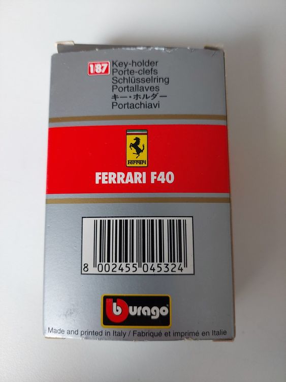 Bburago 1:87 Ferrari F40 Schlüsselanhänger