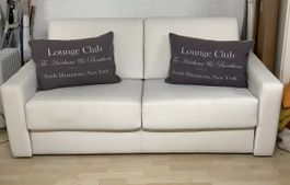 2-er Schlafsofa - weiss,  top einfache Umwandlung - Pfister