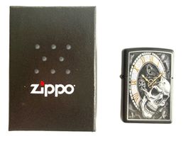 Zippo Skull Clock