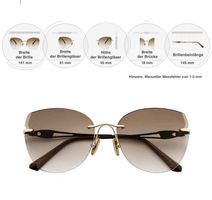 PEISHI Sonnenbrille mit Farbverlauf in braun (neu)
