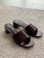 MNG Pantoletten dunkelrot Absatzschuhe GR 39