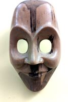 Dekorations-Maske, Holz, handgeschnitzt aus Italien