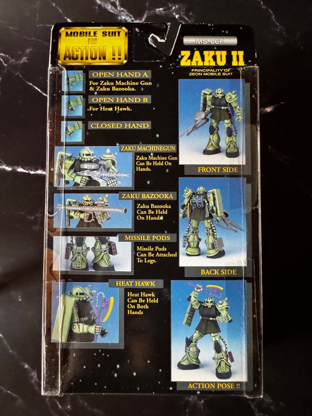 Bandai Giocattoli: BANDAI MS-06F ZAKU II - MSA – Nuovo e nell'imballaggio originale da Knonau venduto da CEPPIGATTI 1