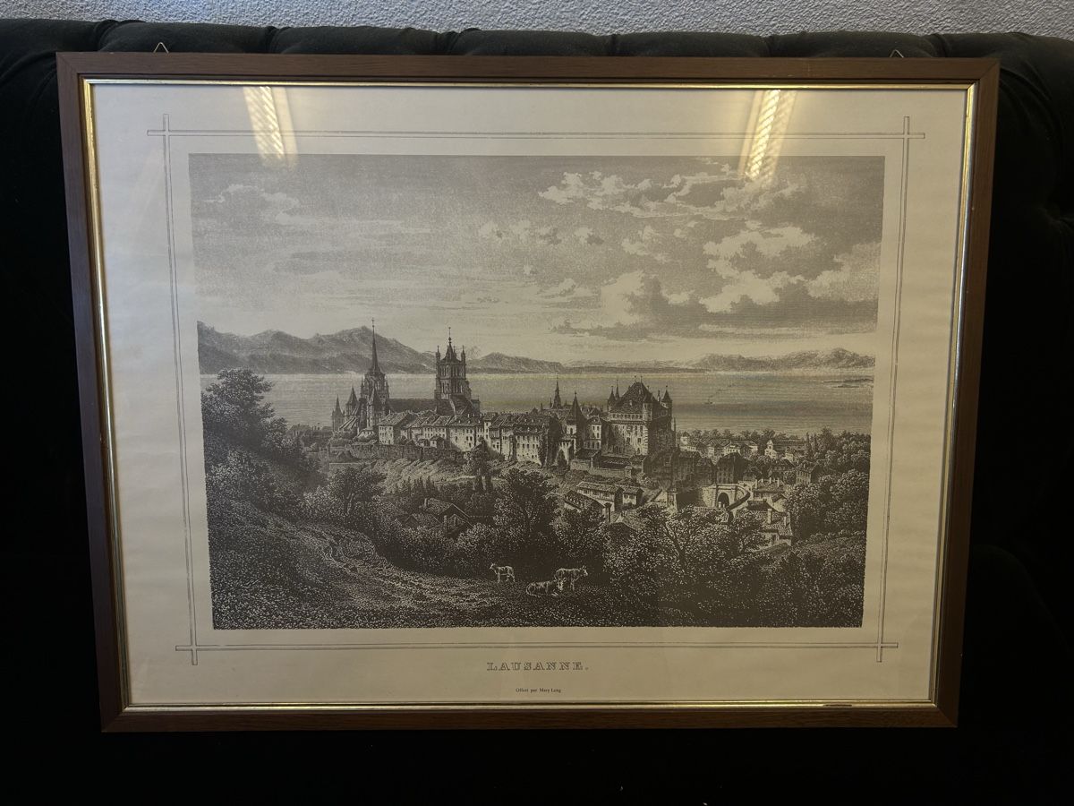 Tableaux: Altes Lausanne Gemälde mit Rahmen – D'occasion à Luzern par kuz_c2qd