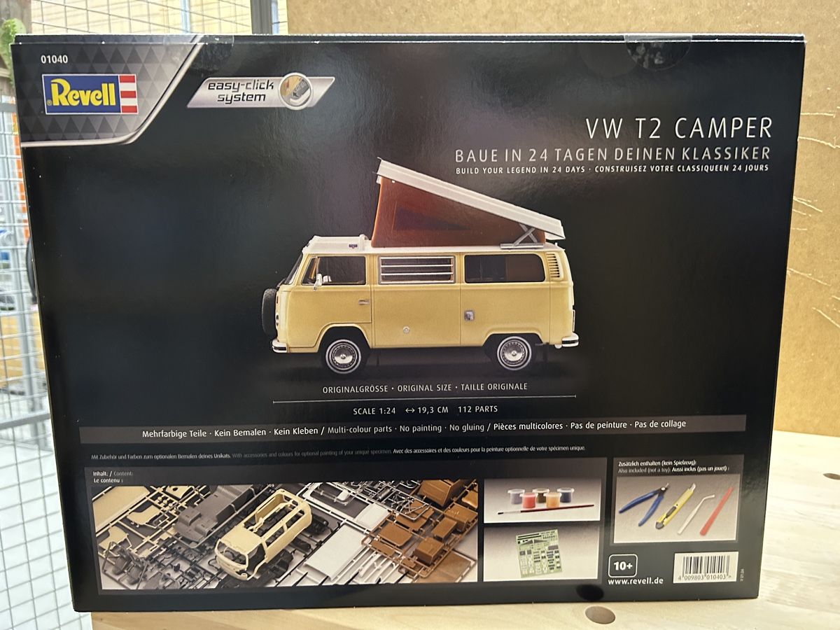 Revell Modellini d'auto: Revell Bausatz VW T2 Camper – Nuovo e nell'imballaggio originale da Neukirch an der Thur venduto da maroja17 2