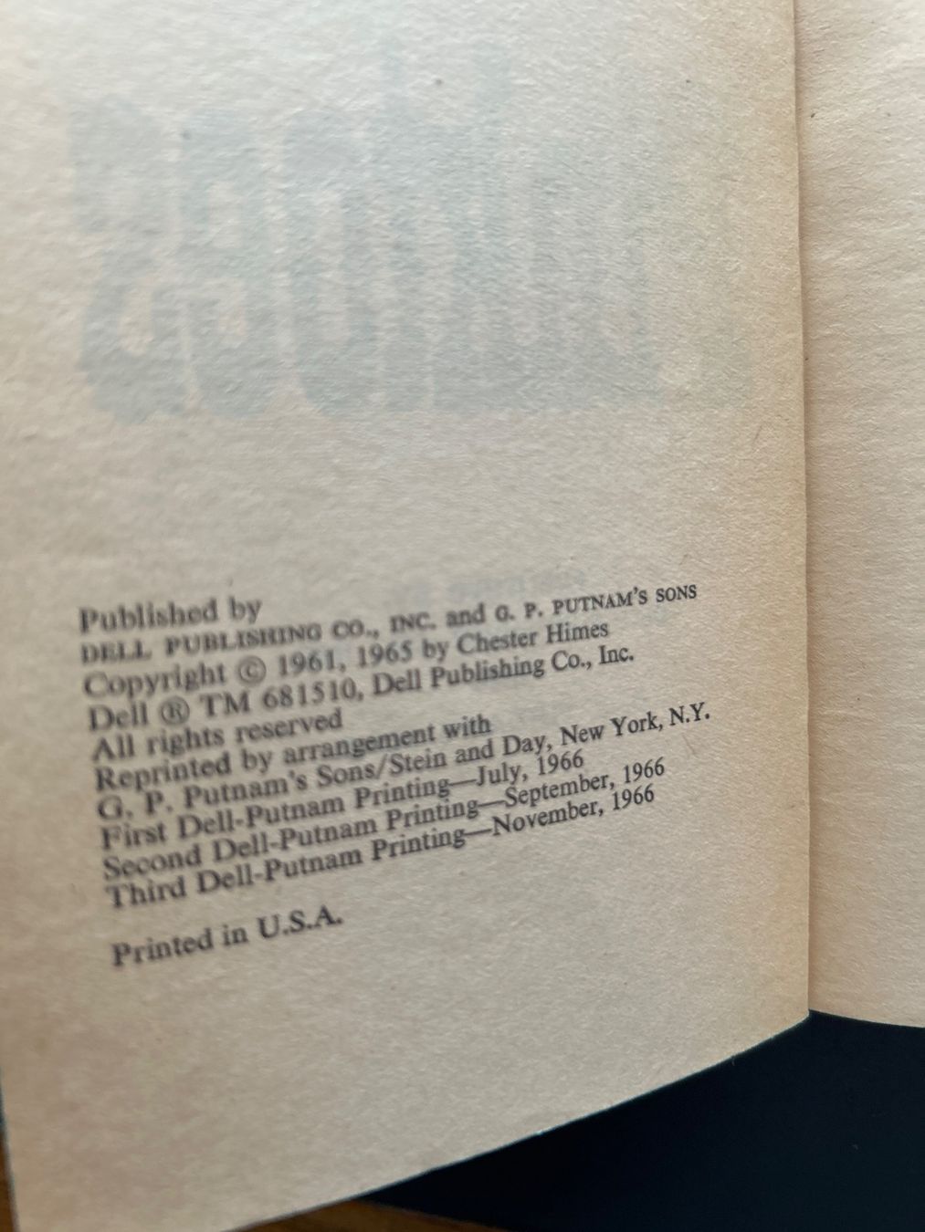 Libri: PINKTOES by CHESTER HIMES – Usato da Zumikon venduto da tuna007 4