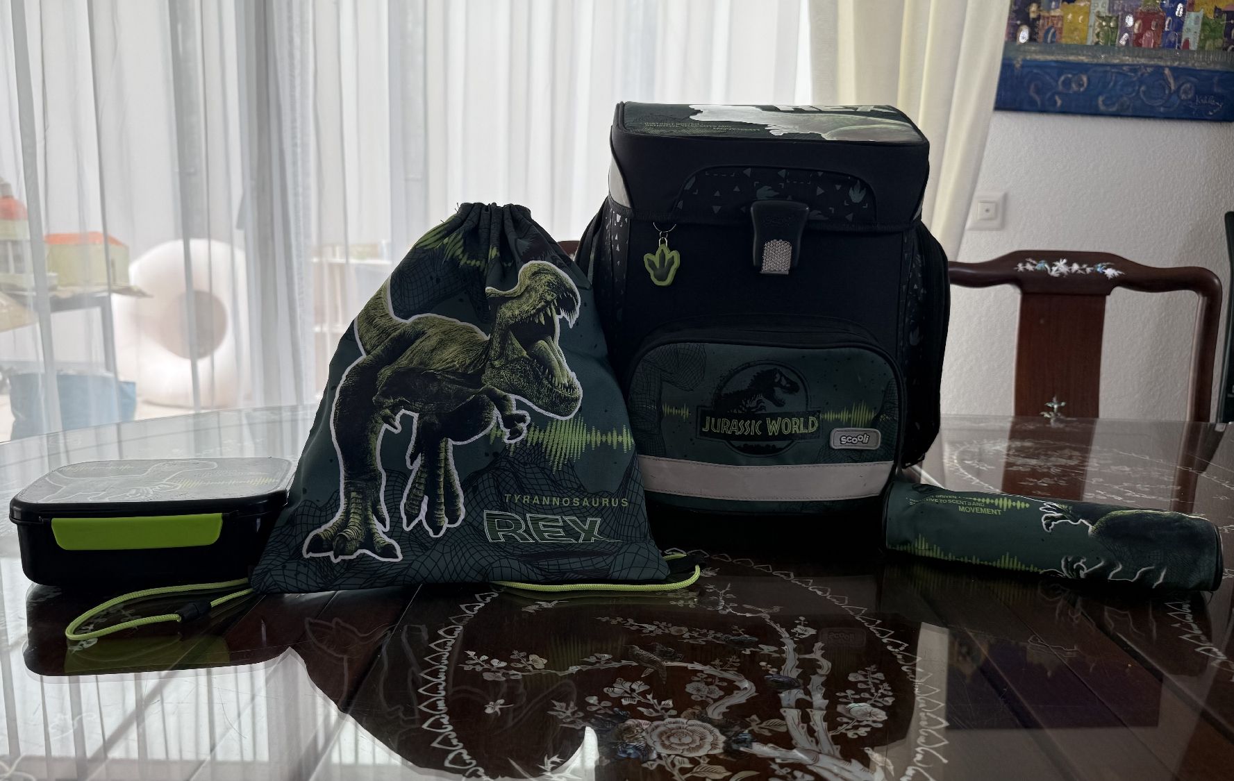 Borse & Zaini: Schulranzen Set Jurassic World Dino – Nuovo (secondo la descrizione) da Bassecourt venduto da mffmff