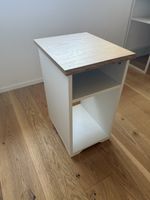 Beistelltisch weiss Holzplatte guter Zustand