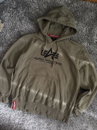 Olive green Alpha Industries hoodie 