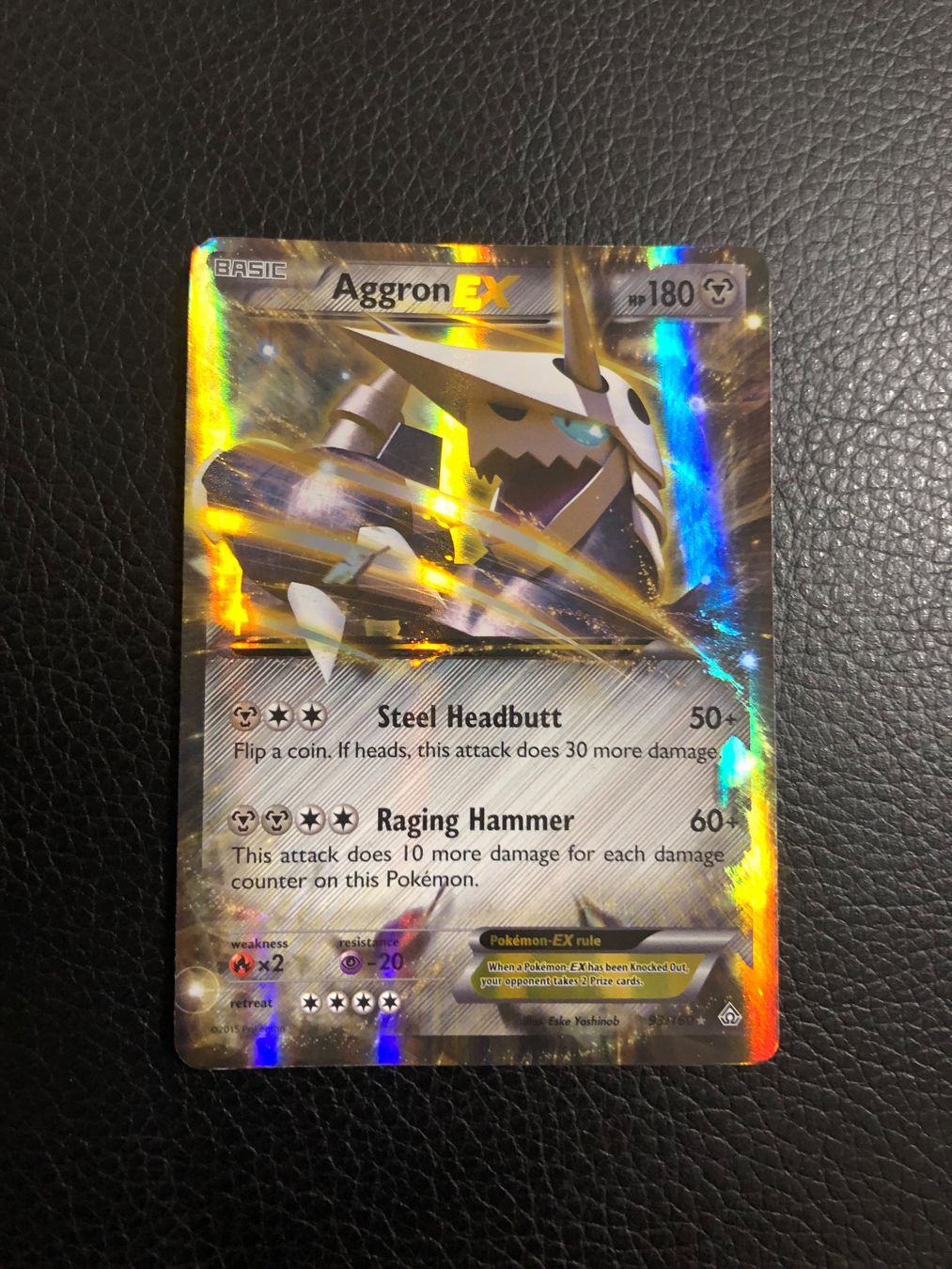Pokémon Carte collezionabili: 2015 XY: Primal Clash - Aggron EX 93/160 Ab 1 – Usato da Paradiso venduto da Pkmn10