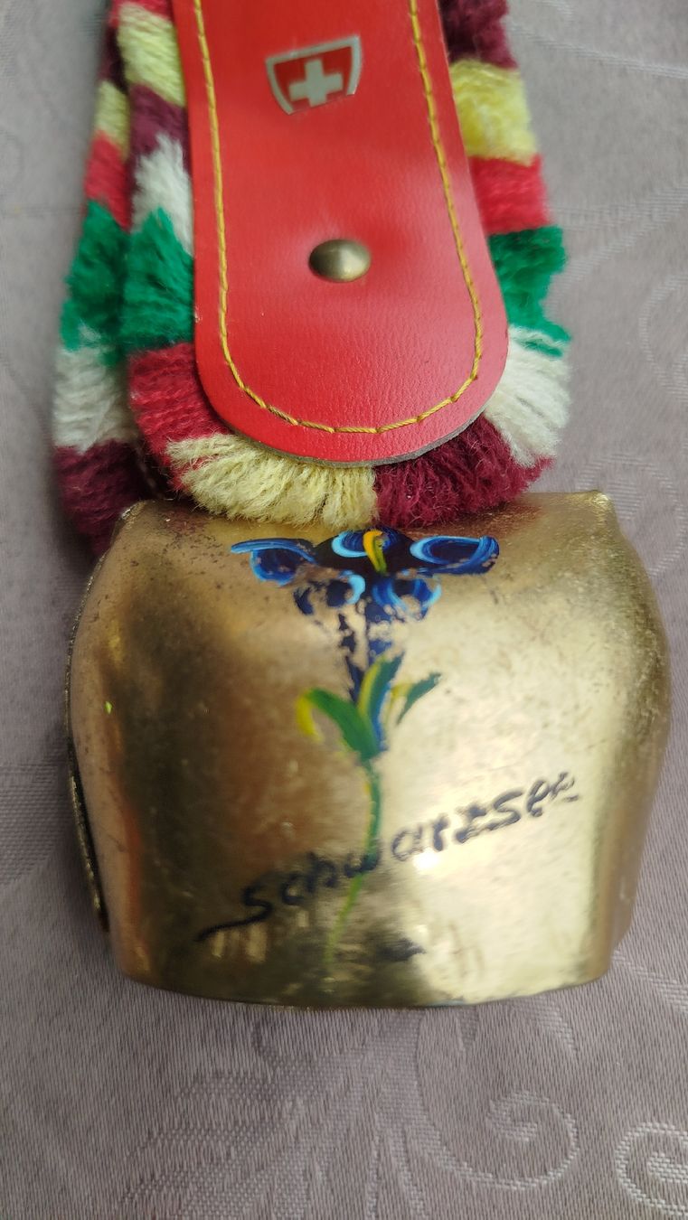 Campanacci mucche: Kuhglocke handbemalt mit Alpenblumen und Text – Usato da Glashütten venduto da lightmoon 5