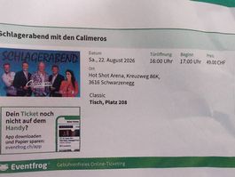 Schlagerabend mit den Calimeros 22.08.26