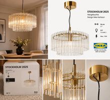 IKEA STOCKHOLM 2025 Hängeleuchte Glas 54 cm