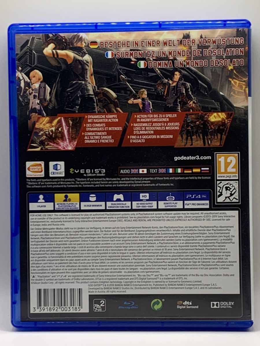Sony Giochi: God Eater 3 - PS4 - Top Zustand  – Usato da Ostermundigen venduto da RG-Collector 1