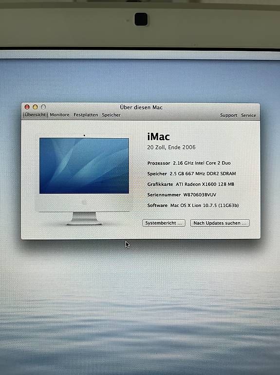Apple PC: iMac 20", Ende 2006 – Usato da Aarwangen venduto da Urtsa 3
