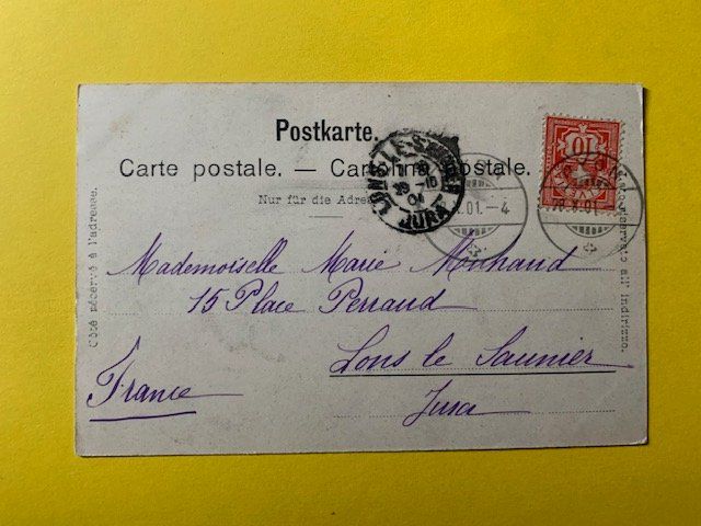 Cartoline postali: St-Cergues en 1901 – Usato da St-Prex venduto da Epicard 1