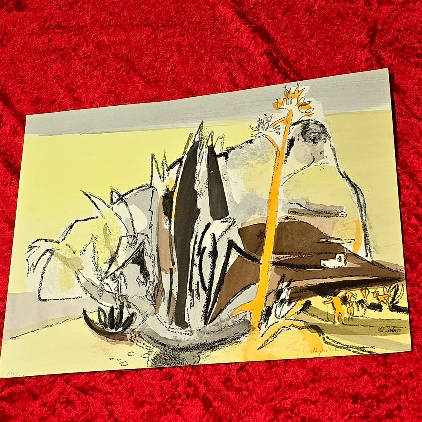 Grafica & Litografie: Max Hegetschwiler. Farblithografie. Handsigniert&nummeriert – Usato da Reinach BL venduto da Pendling 1