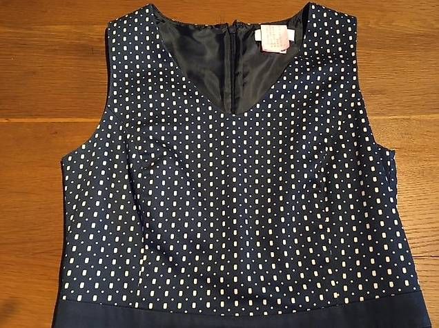 Vestiti: Robe marine 100% coton, doublée, ticket teinturerie – Usato da Colombier VD venduto da DENYSE01 2