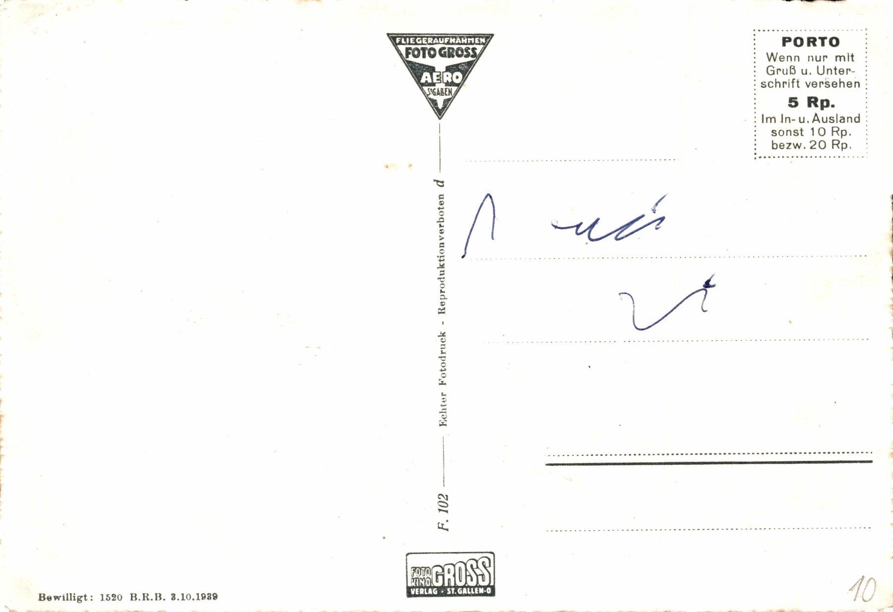 Cartoline postali: Fliegeraufnahme Ermatingen Thg. – Usato da Bronschhofen venduto da Astore 1