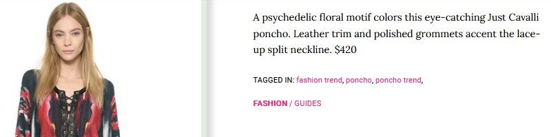 Roberto Cavalli Giacche: Poncho  Just Cavalli .S/M – Usato da Collonges venduto da Auganien 2