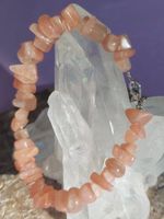 Pfirsich-Mondstein Schmuck – Edelstein Armband