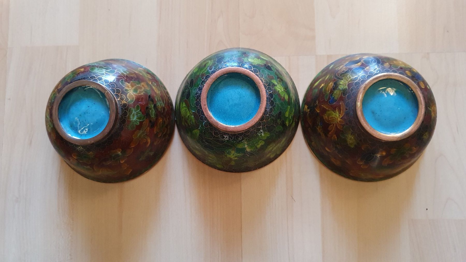 Ciotole: 3 Cloisonné Schalen / China / Antik – Usato da Glattfelden venduto da sessa123