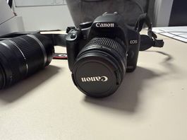Canon EOS 500D + 18-55 & 55-250mm Komplettset