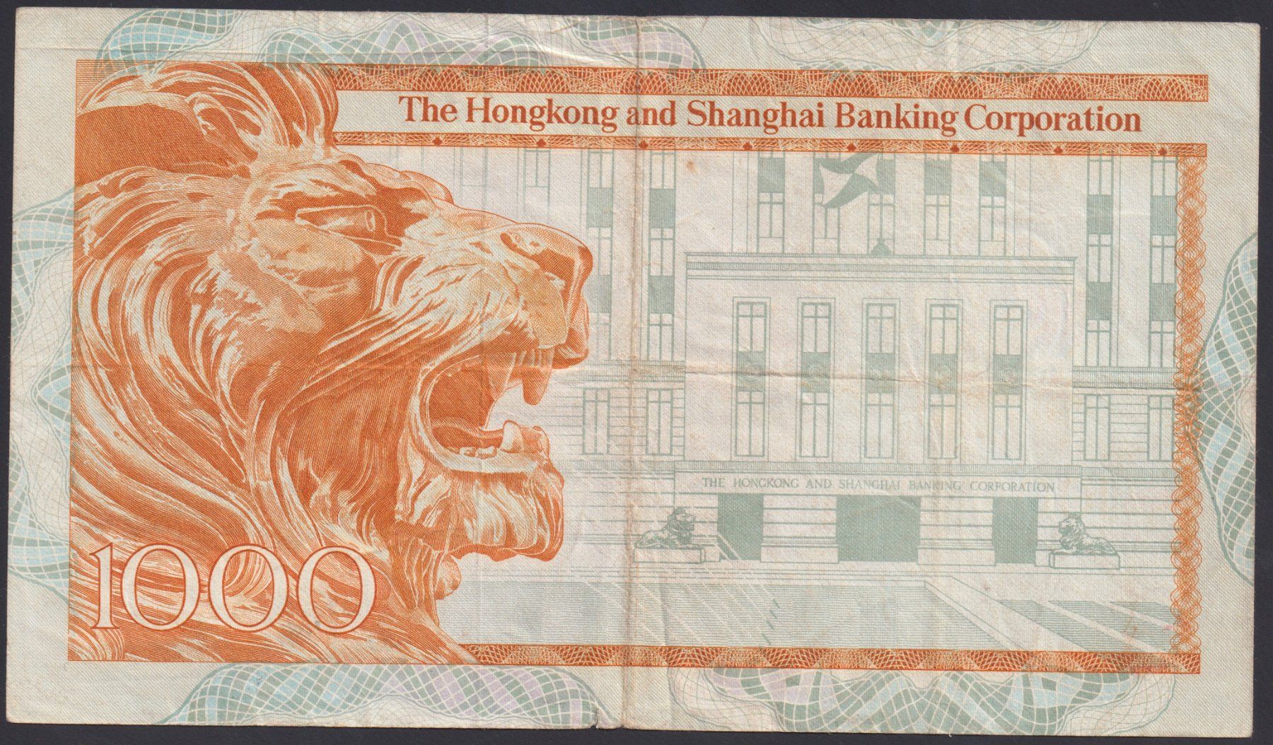 Banconote: Hong Kong 1000 Dollars 1981 HSBC – Usato da Brugg AG venduto da banknoten_muesli 1