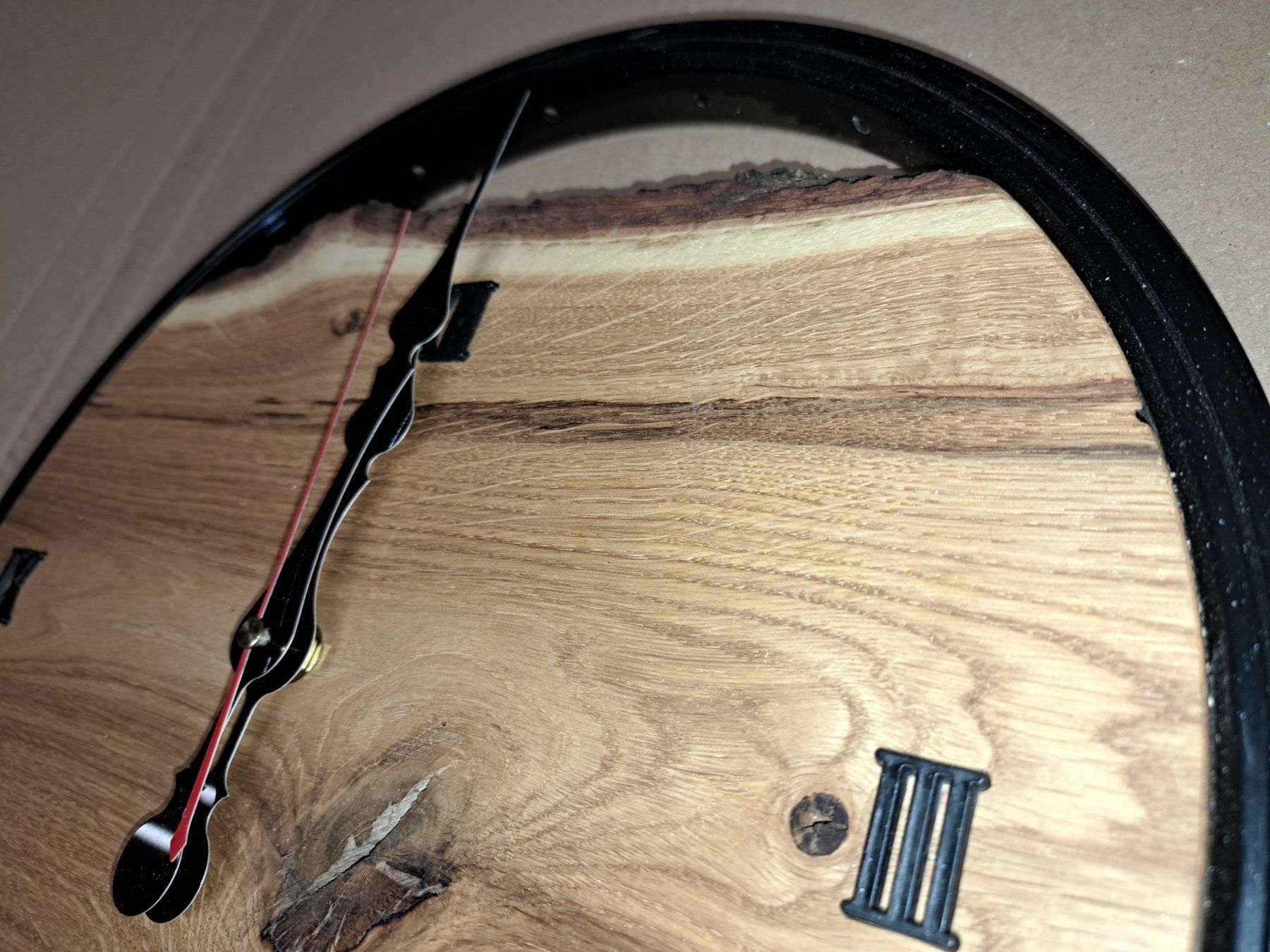 Orologi da terra & Orologi da parete: Holz Wand Uhr Eiche eichenholz geräuschlos – Nuovo (secondo la descrizione) da Widnau venduto da Senna7 5