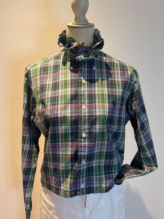 Ralph Lauren Bluse mit Rüschenkragen, Top Zustand, S