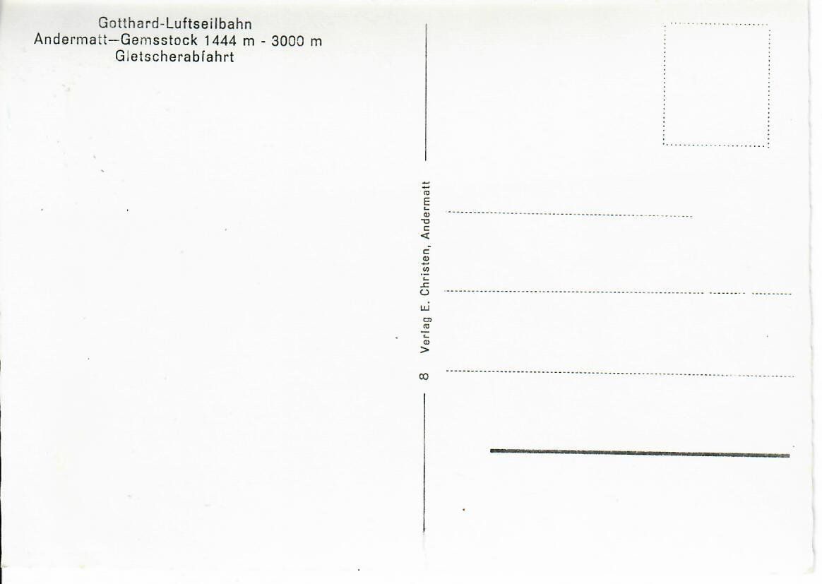 Cartoline postali: Gotthard - Luftseilbahn – Usato da Hochdorf venduto da Ziegel-16 1