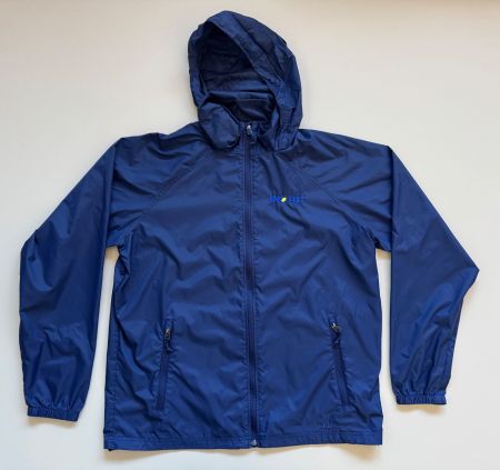 L.L. Bean Blue Windbreaker jacket Hoodie MEN SZ M