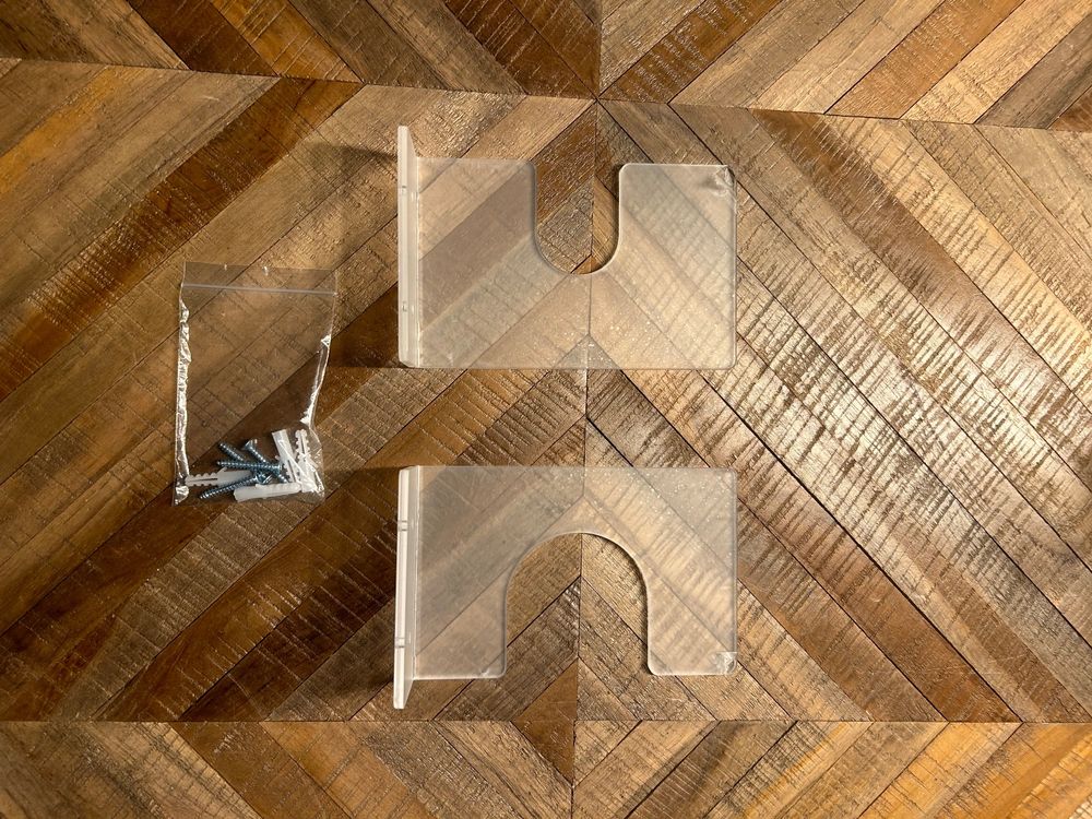 2 Acryl Baseballschläger-Halterungen - Wandhalter Für Schläger & Bälle, Transparent