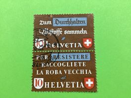 🇨🇭Briefmarken Abart Altstoffverwertung 254.1.09