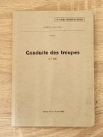 Manuel Armée Suisse Conduite des troupes CT 69 complet