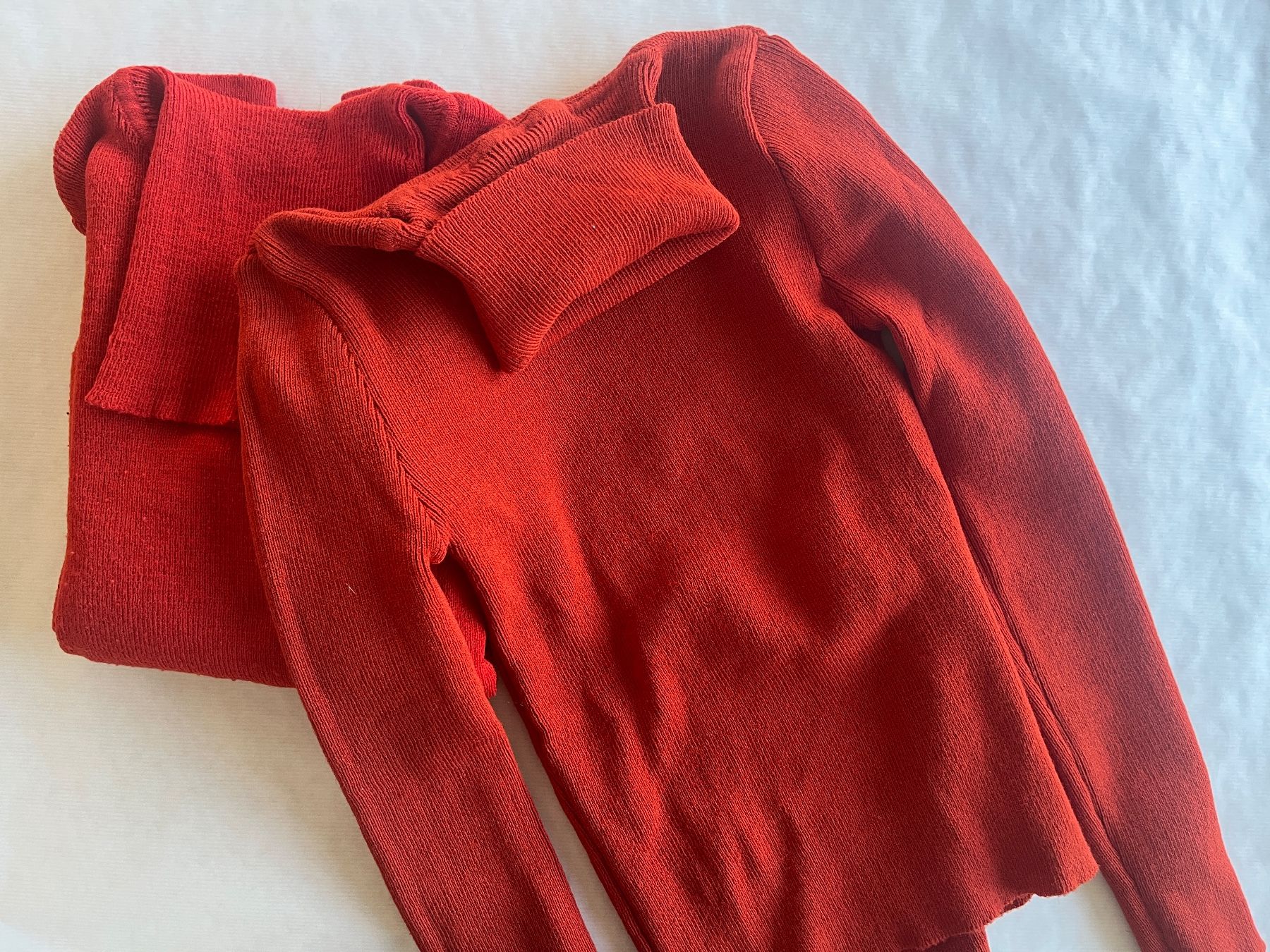 Maglioni & Felpe: Set Rollkragenpullover rot/orange, 70er – Usato da Horw venduto da Pem1278 1