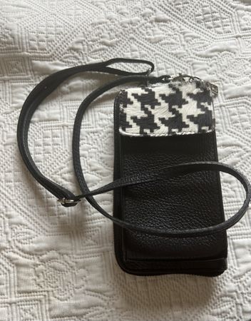 Schicke Handykette / Portemonnaie mit Hahnentrittmuster