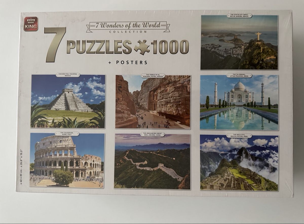 Puzzle: 7 Weltwunder Puzzles 1000 Teile + Poster – Nuovo e nell'imballaggio originale da Glattbrugg venduto da sab_989l