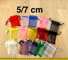 Organza Säckli für Allerlei   22Stk 5/7cm  neu winzig herzig