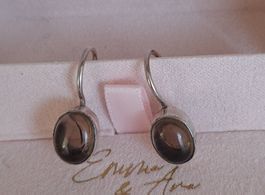 Rauchquarz Ohrringe silber 925