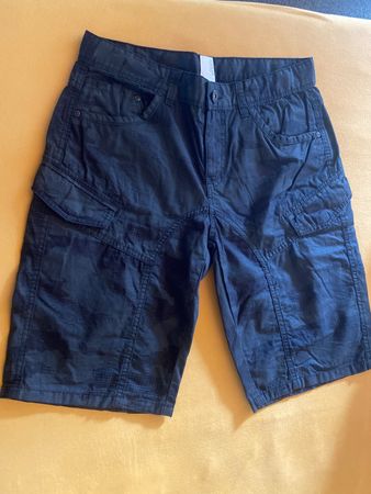 C&A kurze HOSE/SHORTS GR.170/XS/S  Schwarz gemustert Cargo