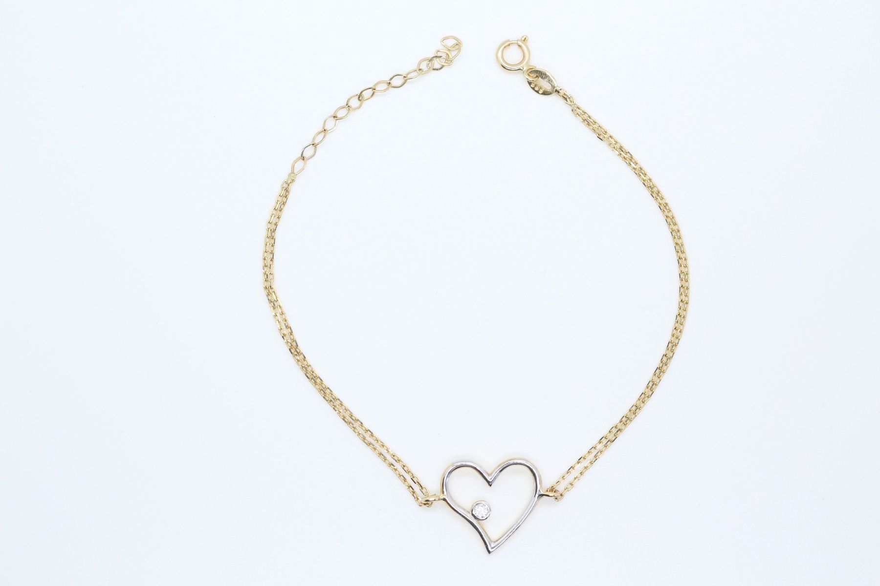 Bracciali & Braccialetti: Armkette mit Herz 14K – Usato da Reinach BL venduto da Han-Numismatik 2