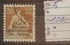MA55) BIT (D IV) Arbeitsamt Nr. 5, Eckstempel Kt. 100.-
